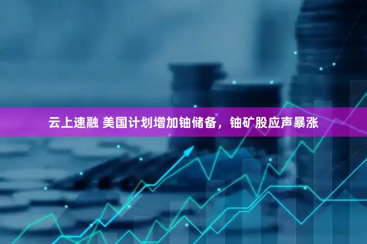 云上速融 美国计划增加铀储备，铀矿股应声暴涨